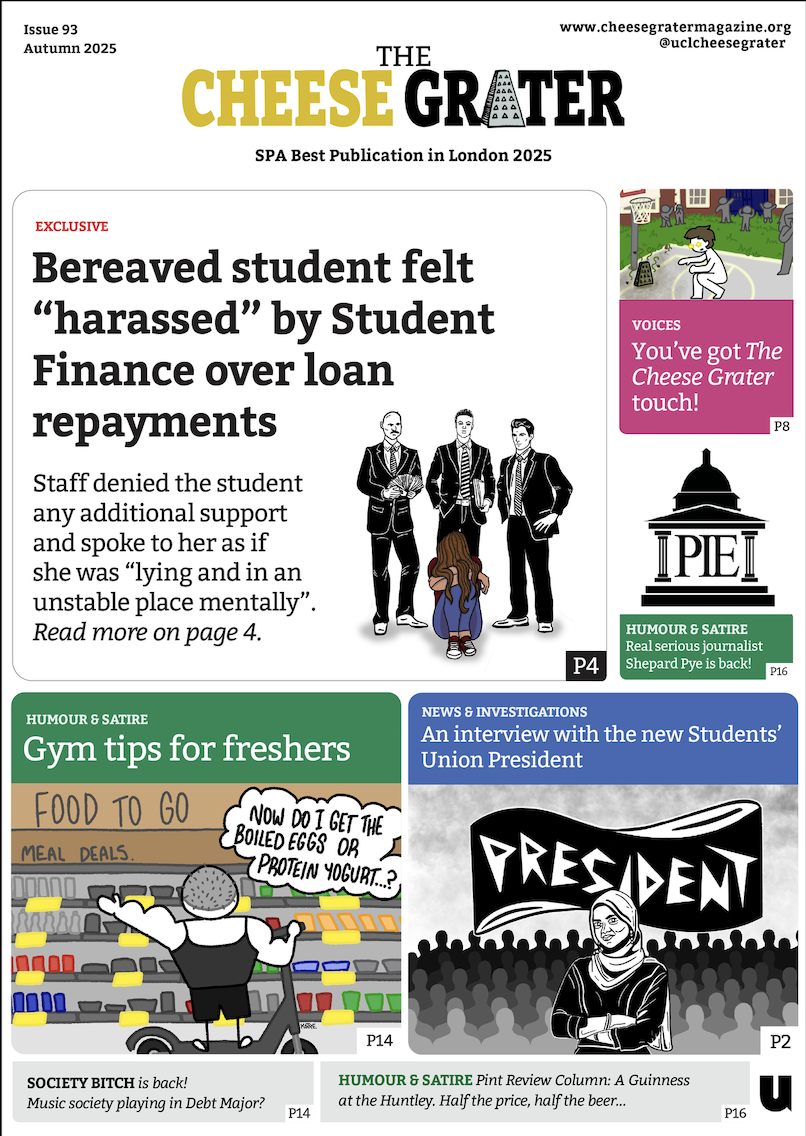 Issue 94 cover of The Cheese Grater